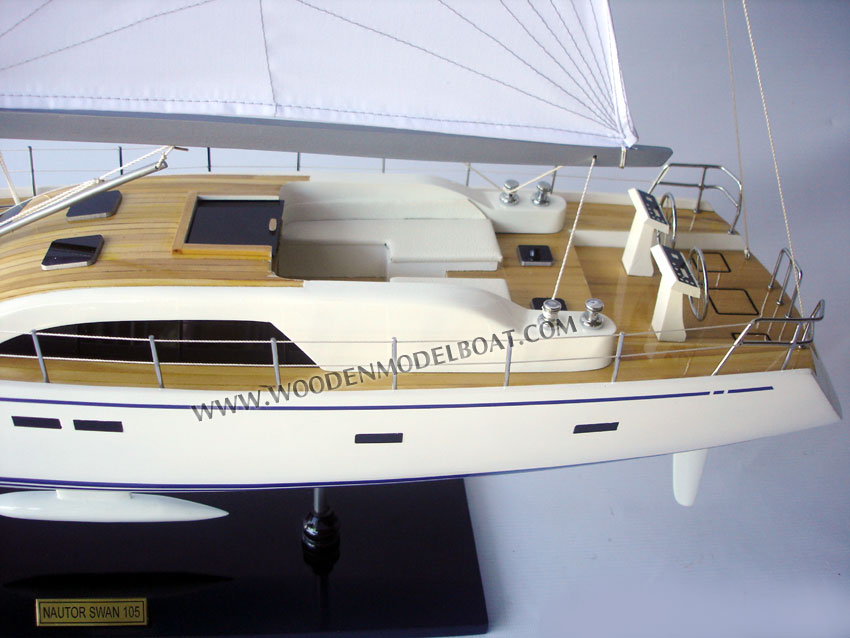 Hand-made model yacht Nautor Swan 105