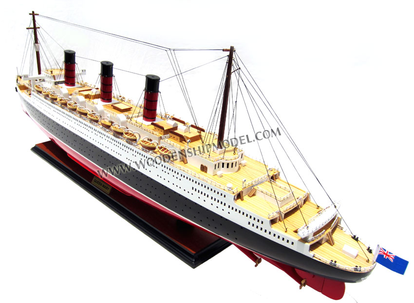 RMS Queen Mary scale model ship, wooden ship model RMS Queen Mary, quality model ship RMS Queen Mary, RMS Queen Mary model ready for display, display model ship RMS Queen Mary, scale model ship RMS Queen Mary, high quality ship model RMS Queen Mary, cunard ship models